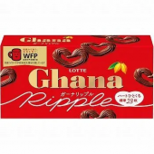 Lotte Шоколад в форме сердечек Ghana Ripple молочный, Lotte, 58 гр (23 шт х 2,52 гр)