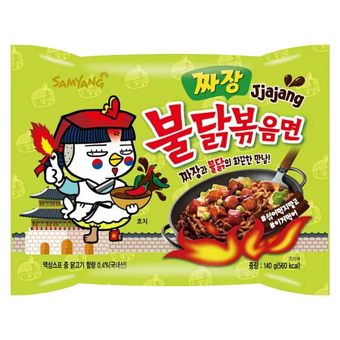 Лапша со вкусом Чаджан Buldak Jjajang Samyang
