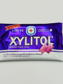 Резинка жевательная Xylitol  Blueberry Mint "Голубика и мята", Thai Lotte, 11,6г, блистер