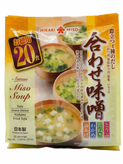 Мисо-суп быстрого приготовления Hikari Miso Ассорти 20 порций, 330г