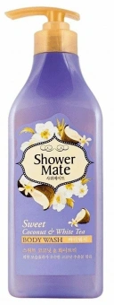 Гель для душа, кокос и белый чай, SHOWER MATE KERASYS, 550мл
