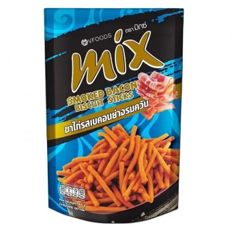 VFOODS Палочки хрустящие MIX со вкусом копченого бекона, 60 г