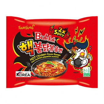 Лапша Супер Острая Buldak Heuk 2хSpicy Hot Chicken Flavor Ramen