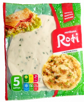 Лепешка РИЗЫК Roti луковая , 450г