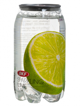 Напиток газированный Sparkling Lime со вкусом лайма, OKF, пэт., 350 мл