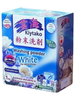 Порошок стиральный "KIYTAKO" для белого белья 1 кг.