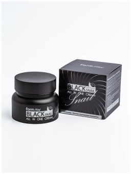 FARMSTAY Крем для Лица с Муцином чёрной Улитки BLACK SNAIL ALL IN ONE CREAM, 100мл