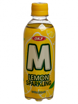 Напиток газированный Alphabet Sparkling M со вкусом лимона, OKF, п/бут, 355 мл